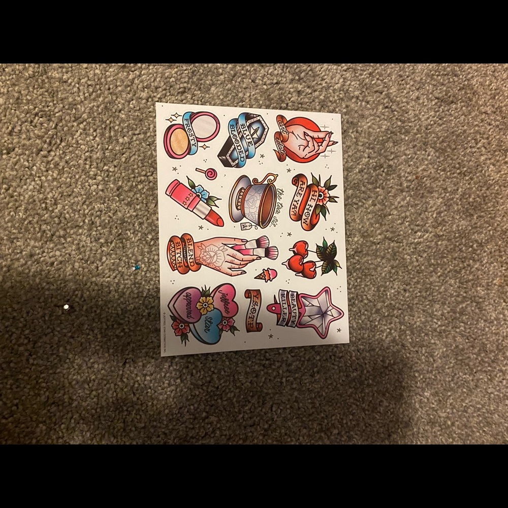 Jeffree star limited edition stickers